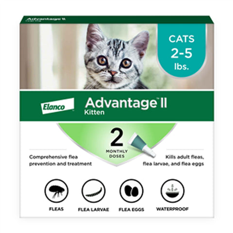 Advantage II for Cats (2-5 lbs)