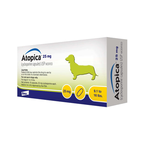 Atopica (cyclosporine) for Dogs Capsules