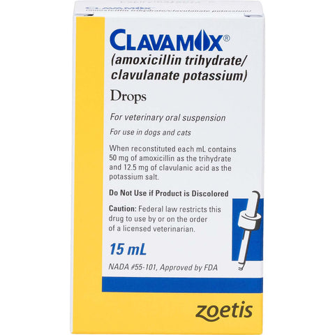 Clavamox (amoxicillin/clavulanate) Oral Drops